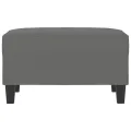 Repose-pied Gris foncé 70x55x41 cm Tissu microfibre