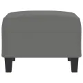 Repose-pied Gris foncé 70x55x41 cm Tissu microfibre