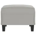 Repose-pied Gris clair 70x55x41 cm Tissu microfibre