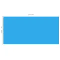 Bâche de piscine rectangulaire 732 x 366 cm PE Bleu