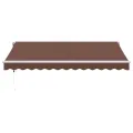Auvent rétractable automatique marron 350x250 cm