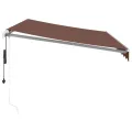 Auvent rétractable automatique marron 350x250 cm