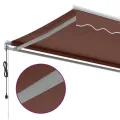 Auvent rétractable automatique marron 350x250 cm