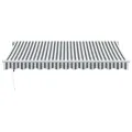 Auvent rétractable automatique anthracite et blanc 350x250 cm