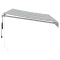Auvent rétractable automatique anthracite et blanc 350x250 cm