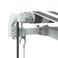 Auvent rétractable automatique anthracite et blanc 350x250 cm