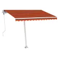 Auvent automatique sur pied 350x250 cm Orange/marron