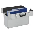 Boîte à outils 47 x 36 x 20 cm Argenté Aluminium