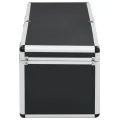 Boîtes de rangement 2 pcs Noir Aluminium