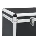 Boîtes de rangement 2 pcs Noir Aluminium