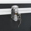 Boîtes de rangement 2 pcs Noir Aluminium