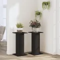 Supports pour plantes 2 pcs noir 30x30x60 cm bois d'ingénierie