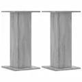Supports pour plantes 2 pcs sonoma gris bois d'ingénierie