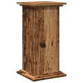 Piédestal avec rangement vieux bois bois d'ingénierie