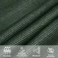 Voile d'ombrage 160 g/m² Vert foncé 6x7 m PEHD