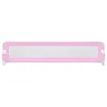 Barrière de sécurité de lit d'enfant Rose 180x42 cm Polyester