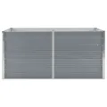 Jardinière 160 x 80 x 77 cm Gris Acier galvanisé