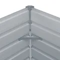 Jardinière 160 x 80 x 77 cm Gris Acier galvanisé