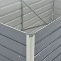 Jardinière 160 x 80 x 77 cm Gris Acier galvanisé
