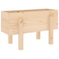 Jardinière 62x30x38 cm bois massif de pin