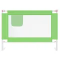 Barrière de sécurité de lit enfant Vert 90x25 cm Tissu