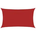 Voile d'ombrage 160 g/m² Rouge 5x8 m PEHD