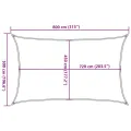 Voile d'ombrage 160 g/m² Rouge 5x8 m PEHD
