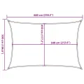 Voile d'ombrage 160 g/m² Vert foncé 5x6 m PEHD
