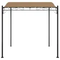 Auvent taupe 2x2,3 m 180 g/m² tissu et acier