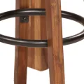 Ensemble de bar 5 pcs bois massif 115x56x107 cm