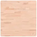 Dessus de table 60x60x2,5 cm carré bois massif de hêtre