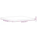 Dessus de table 60x60x2,5 cm carré bois massif de hêtre