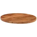 Dessus de table Ø40x2,5 cm rond bois massif d'acacia