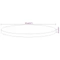 Dessus de table Ø40x2,5 cm rond bois massif d'acacia