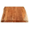 Dessus de table 120x60x2,5cm rectangulaire bois massif d'acacia