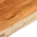 Dessus de table 120x60x2,5cm rectangulaire bois massif d'acacia