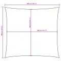Voile de parasol tissu oxford carré 4x4 m jaune