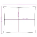 Voile de parasol tissu oxford rectangulaire 2x3 m jaune