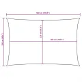 Voile de parasol tissu oxford rectangulaire 2,5x5 m orange