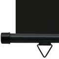 Auvent latéral de balcon 125x250 cm noir