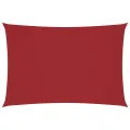 Voile de parasol tissu oxford rectangulaire 2,5x4,5 m rouge