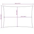 Voile de parasol tissu oxford rectangulaire 2,5x4,5 m rouge
