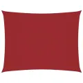 Voile de parasol tissu oxford rectangulaire 5x7 m rouge