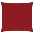 Voile de parasol tissu oxford carré 4x4 m rouge