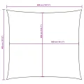 Voile de parasol tissu oxford carré 4x4 m rouge