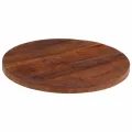 Dessus de table Ø 60x2,5 cm rond bois massif de récupération