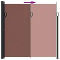 Auvent latéral rétractable marron 200x300 cm