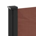 Auvent latéral rétractable marron 200x300 cm