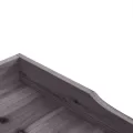 Table à plantes avec étagère gris 78x38x82,5 cm bois de sapin
