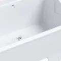 Bac à linge blanc 59x41x75 cm résine
